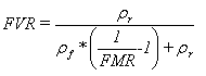 Volume fraction from mass fraction calculation