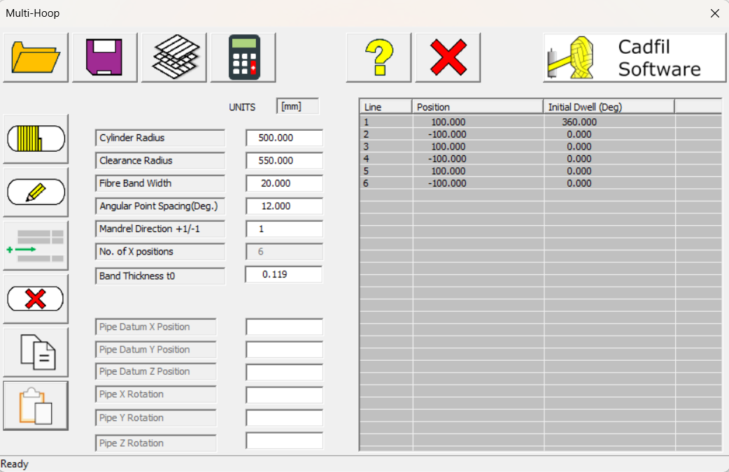 Cadfil Multi-Hoop Dialog