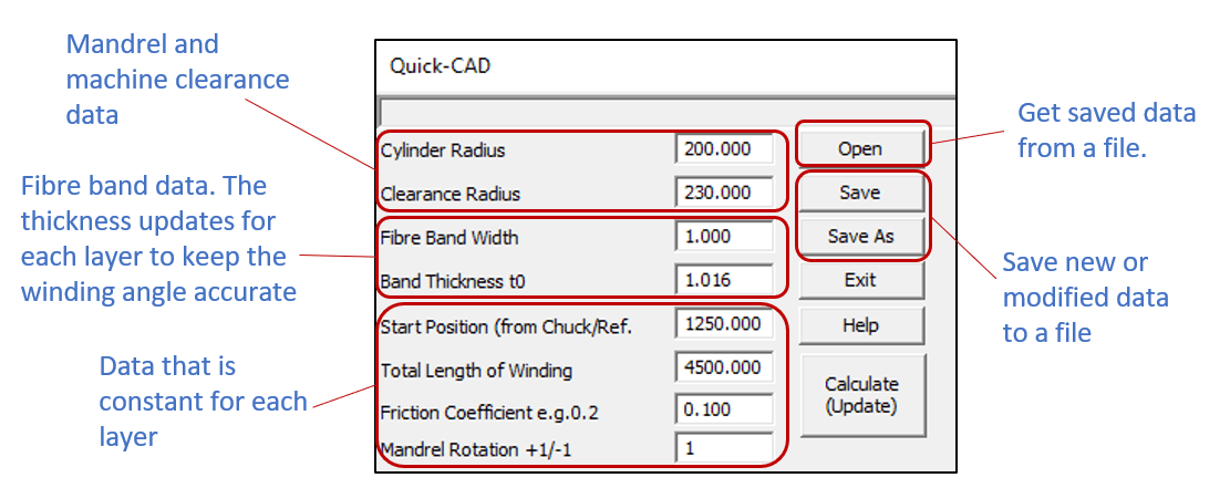 Cadfil Multipipe header data explained