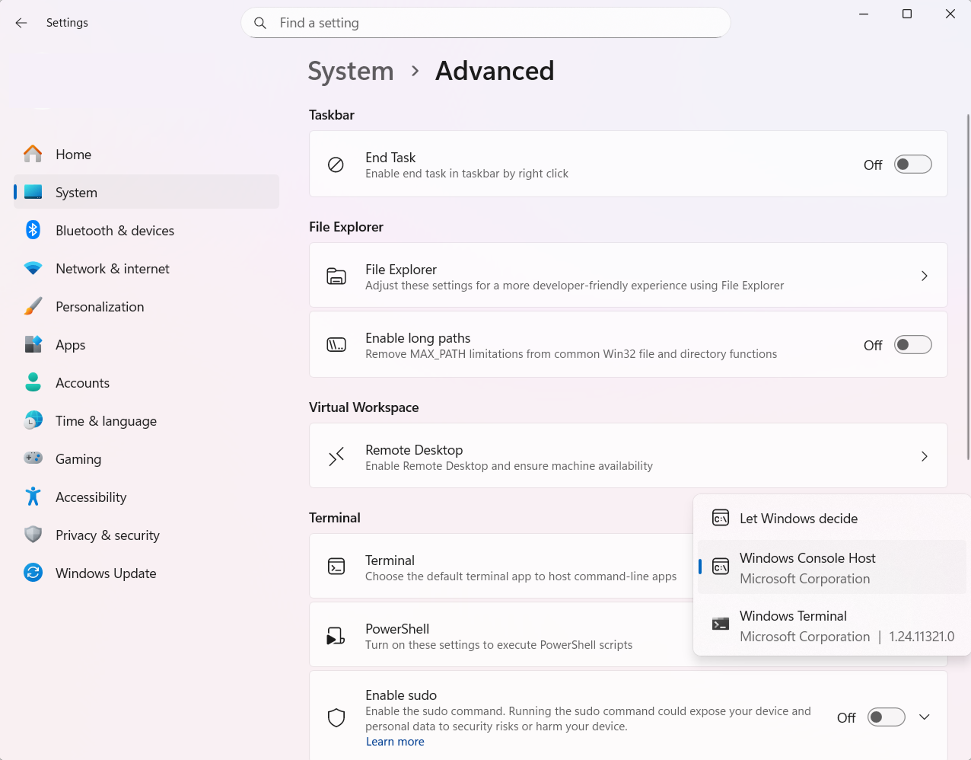 Cadfil Mandrel editor dialog Menu