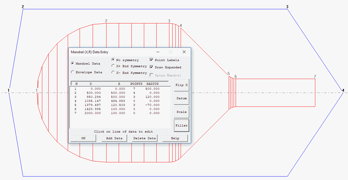 Cadfil Mandrel editor example final result